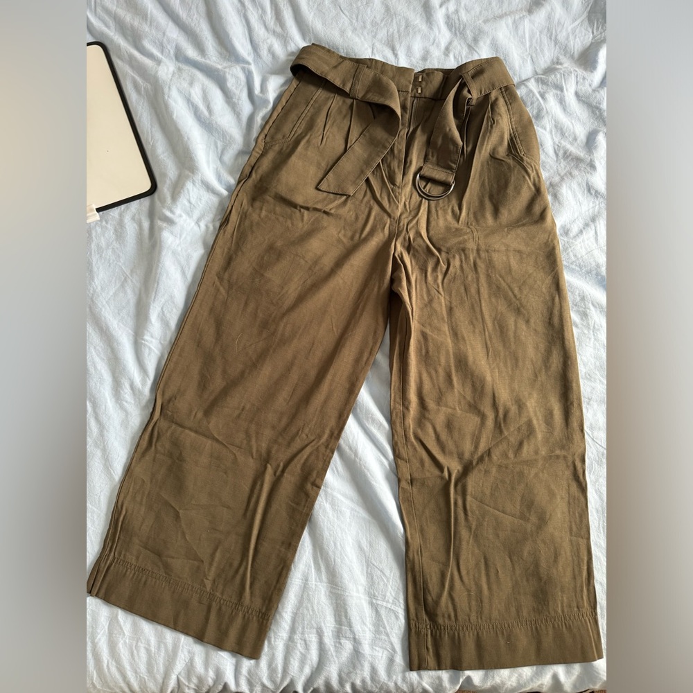 H&M Green wide leg pants